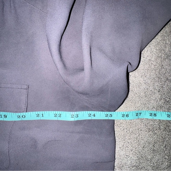 Torrid georgette pullover blouse in nine iron charcoal gray torrid size 1 (1X). - Picture 10 of 11